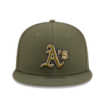 New Era - Oakland Athletics - 9FIFTY Snapback - ARMED FORCES - Olive - Headz Up 