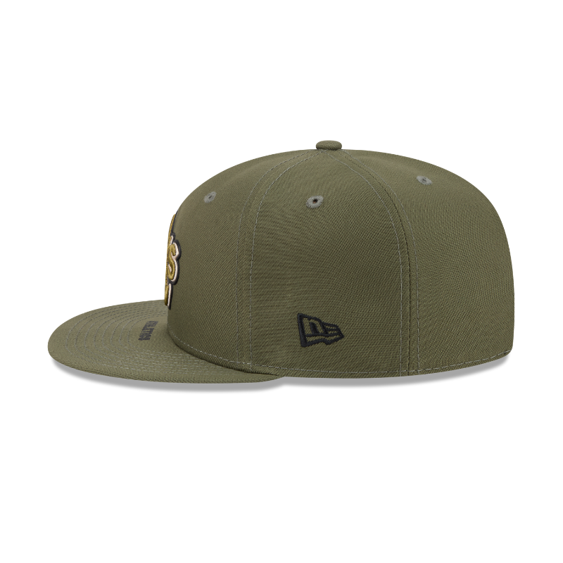 New Era - Oakland Athletics - 9FIFTY Snapback - ARMED FORCES - Olive - Headz Up 