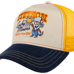 Stetson - Lucky Miners- Trucker Cap - Stone/Denmim/Yellow - Headz Up 