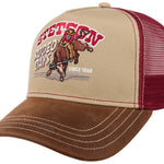 Stetson - Rodeo Days - Trucker Cap - Khaki/Brown/Red - Headz Up 