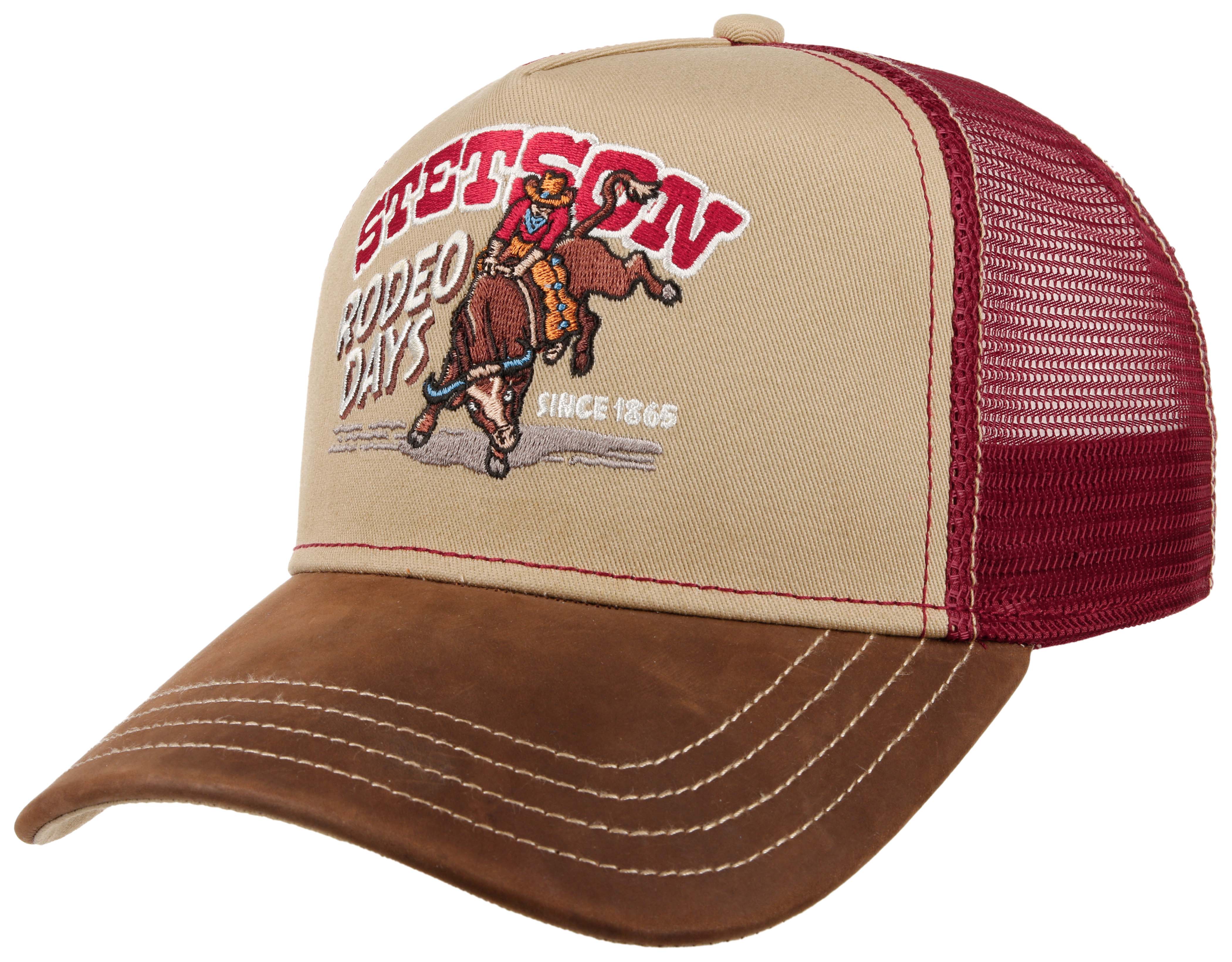 Stetson - Rodeo Days - Trucker Cap - Khaki/Brown/Red - Headz Up 