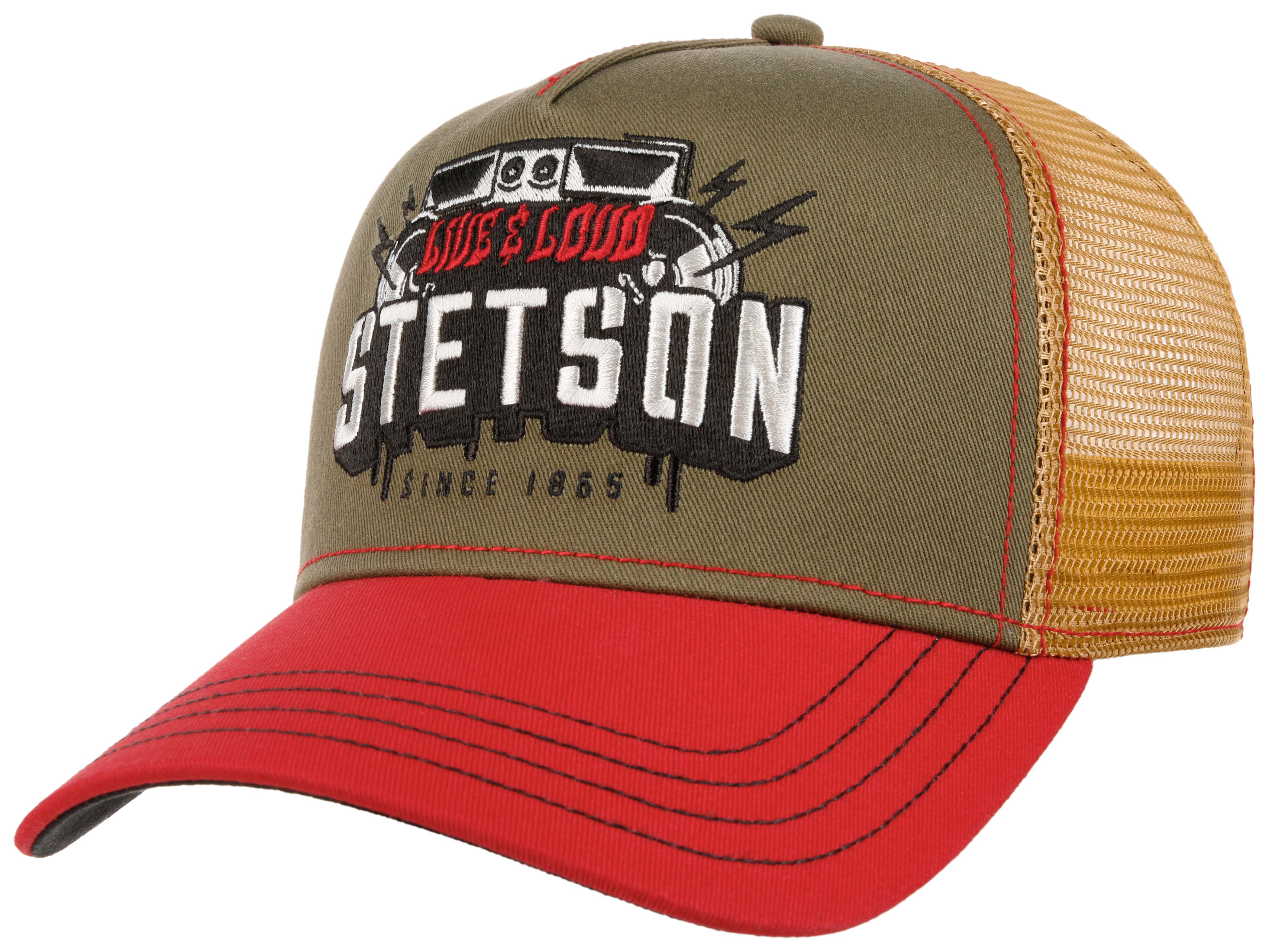 Stetson - Festival Live Loud- Trucker Cap - Olive/Red - Headz Up 