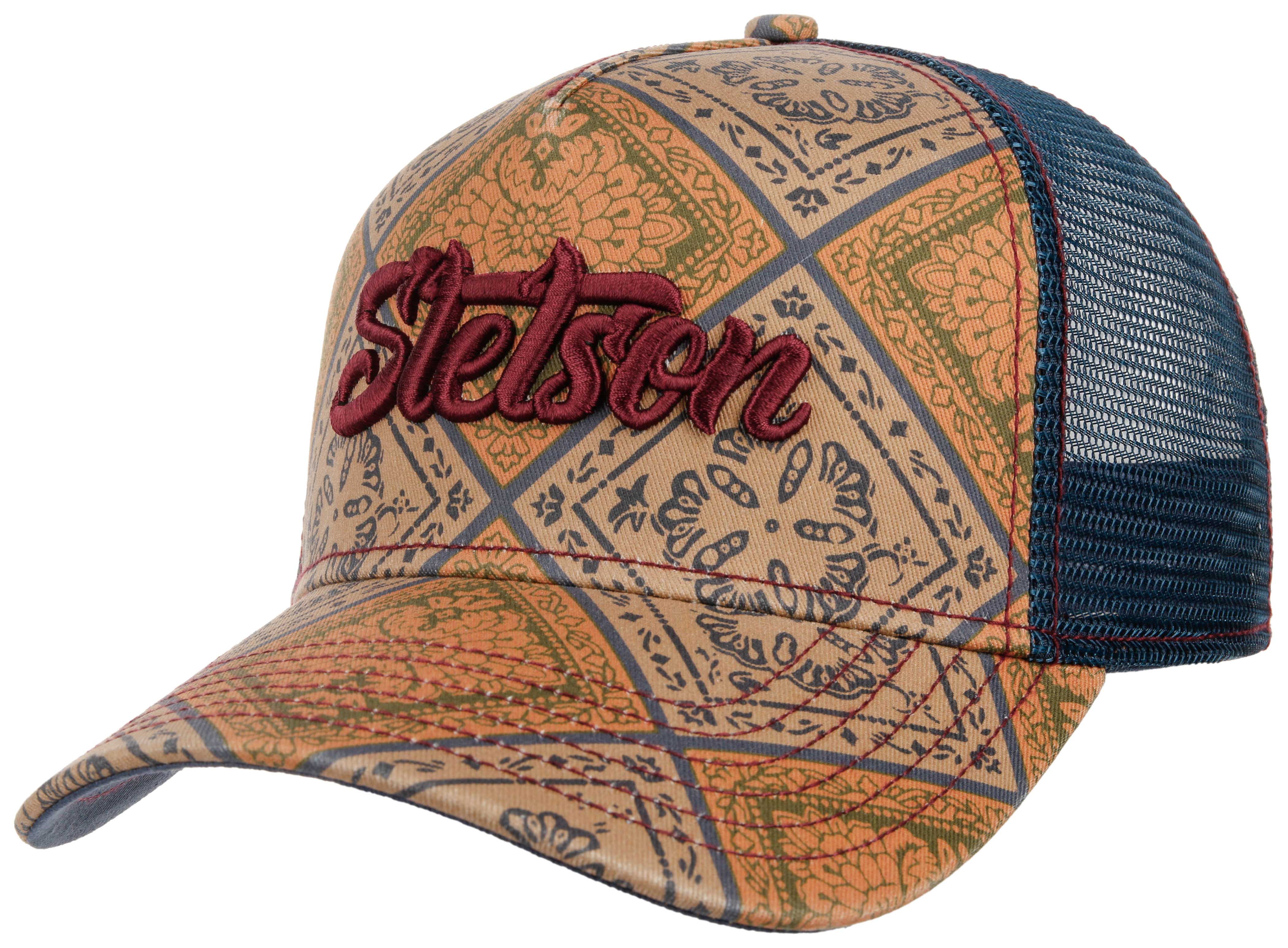 Stetson - Vintage Print- Trucker Cap - Rust - Headz Up 