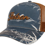 Stetson - Minimal Aloha Print- Trucker Cap - Navy - Headz Up 
