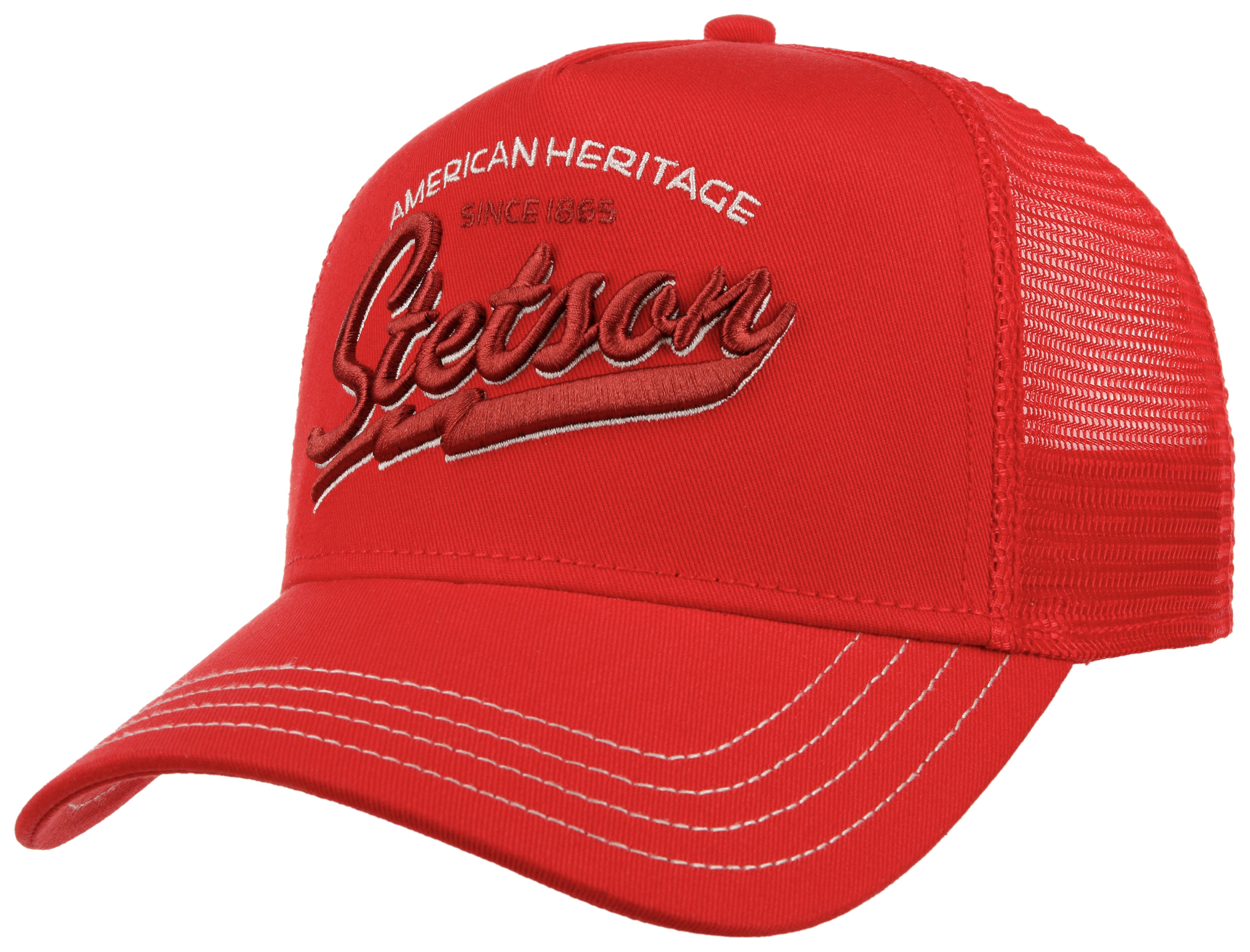 Stetson American Heritage Classic Trucker Cap - Red - Headz Up 