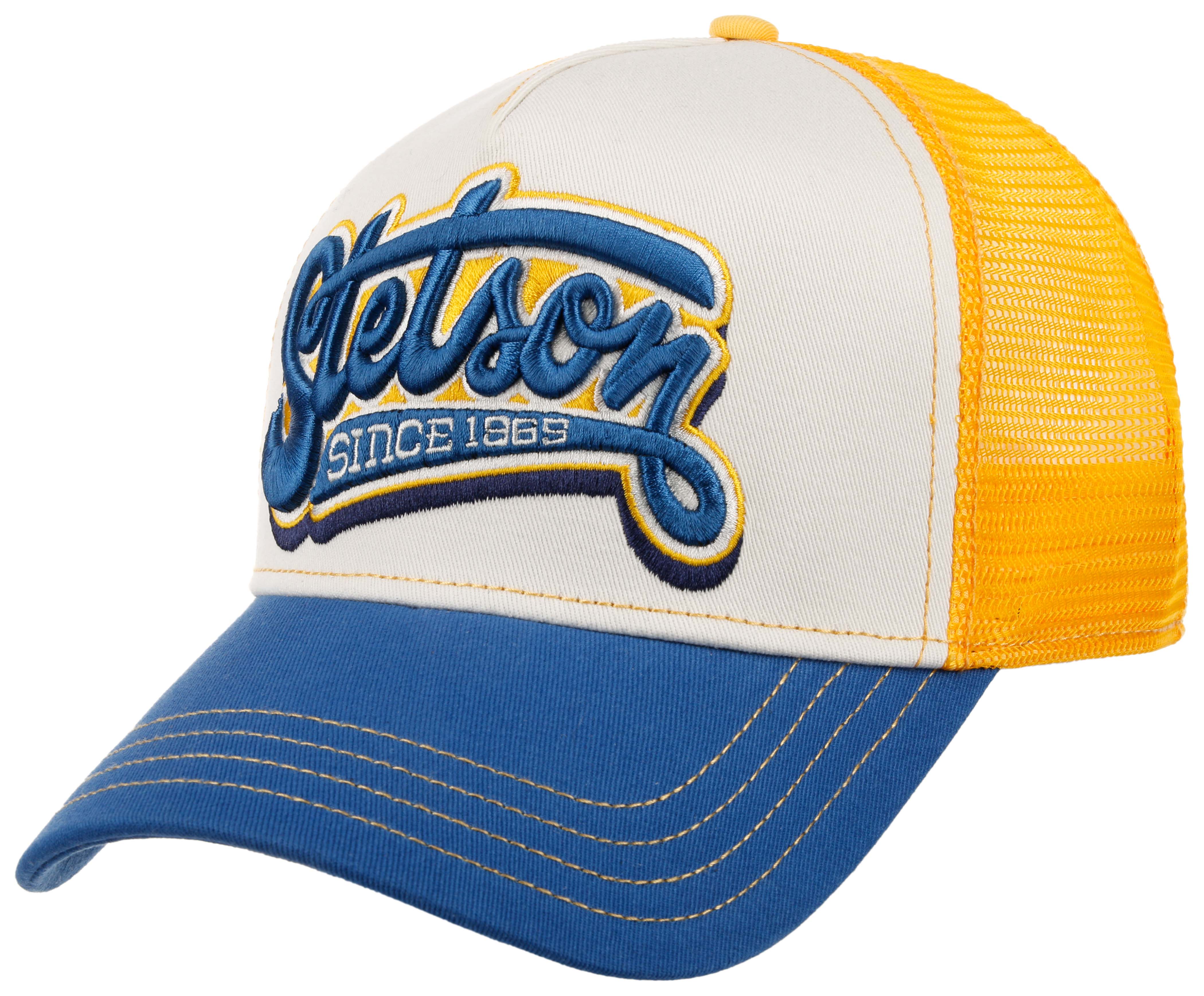 Stetson - Trucker Cap Lettering - White/Blue/Yellow - Headz Up 