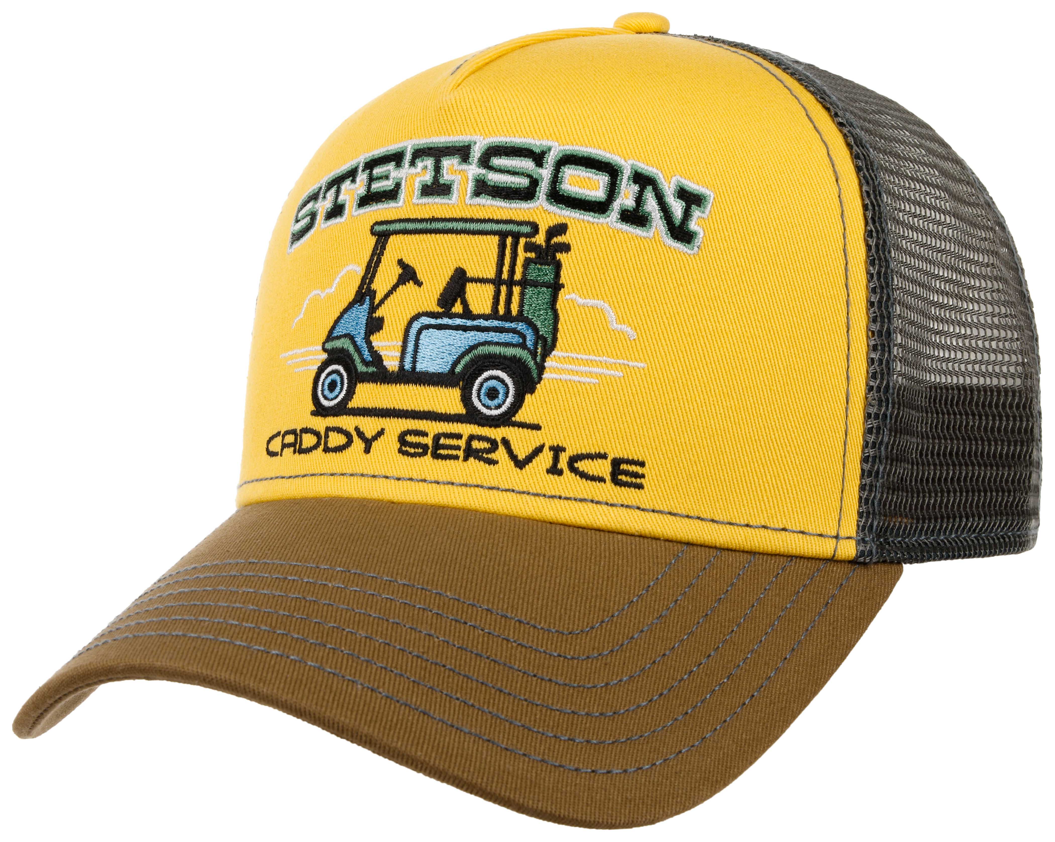 Stetson - Golf Caddy Service- Trucker Cap - Yellow/Brown - Headz Up 