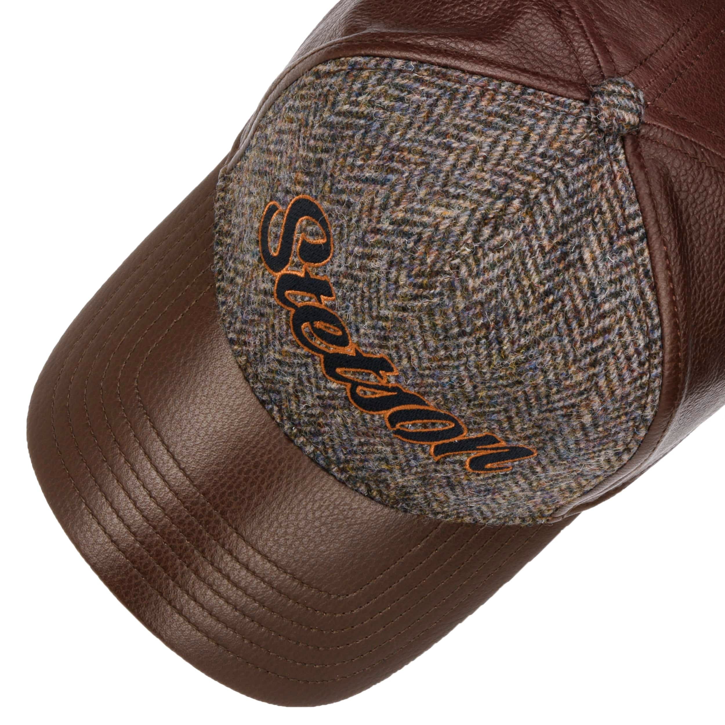 Stetson - Lamp Nappa Harris Tweed - Trucker Cap - Brown - Headz Up 