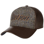 Stetson - Lamp Nappa Harris Tweed - Trucker Cap - Brown - Headz Up 