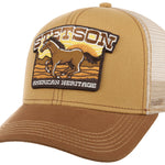 Stetson - Baseball Trucker Cap - Mustang - Khaki/Brown - Headz Up 