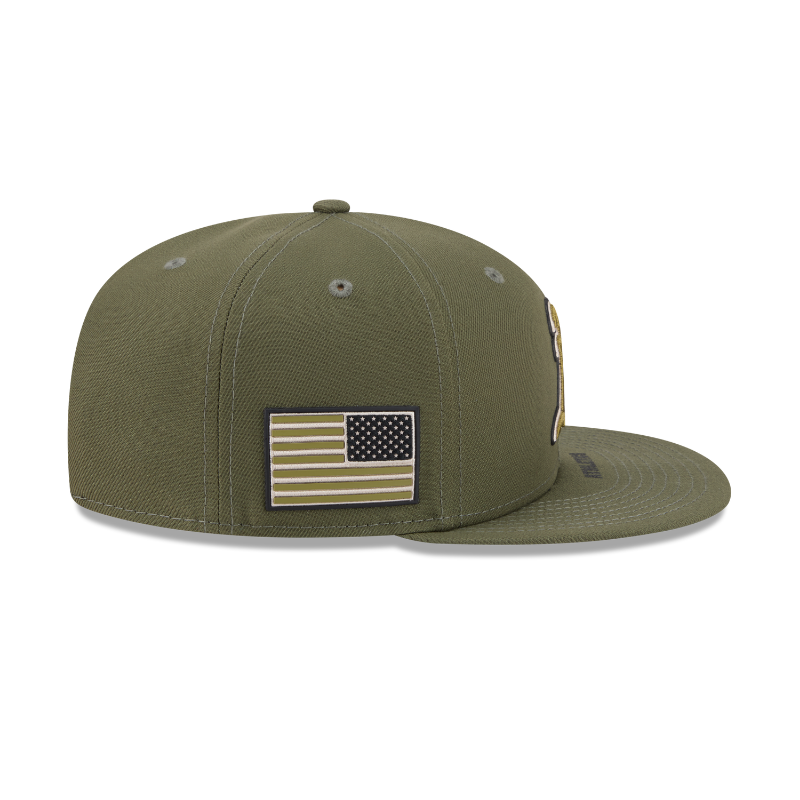 New Era - Oakland Athletics - 9FIFTY Snapback - ARMED FORCES - Olive - Headz Up 