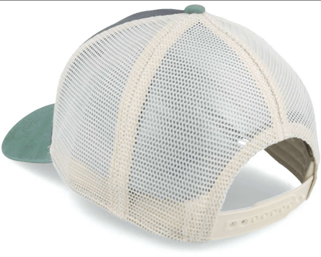 American Needle - Vermont Domino Trucker Cap - Ivory-Cool/Gray-Cedar - Headz Up 