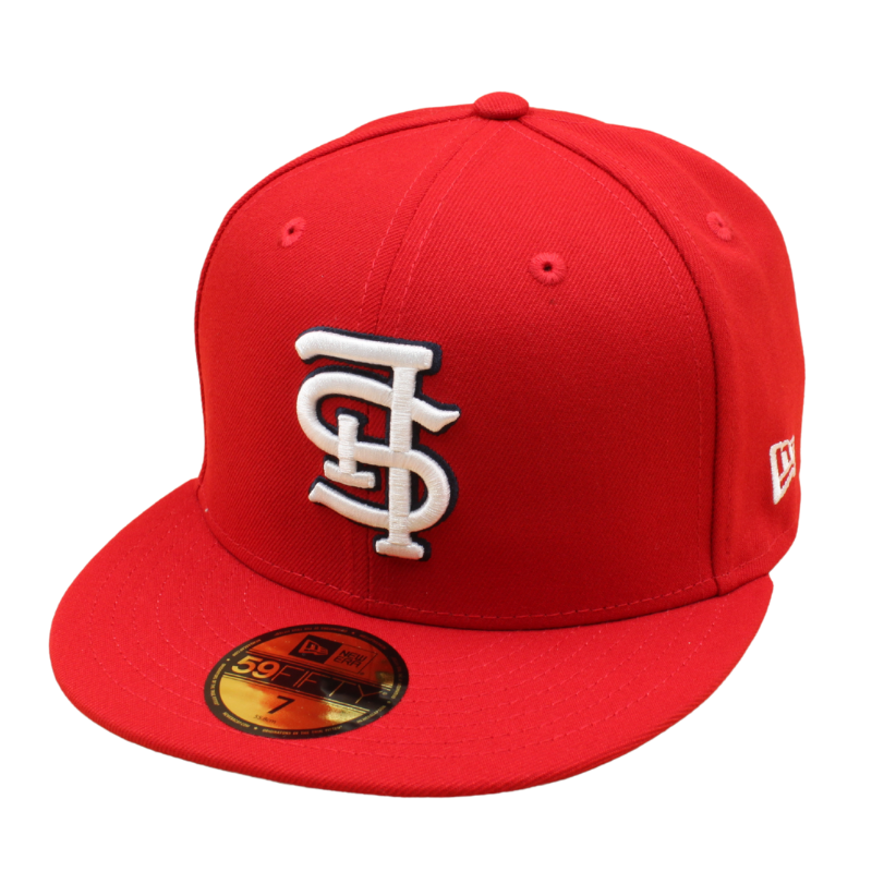 New Era - 59FIFTY Fitted Cap - St. Louis Cardinals - UPSIDE DOWN LOGO - Red/Grey UV - Headz Up 