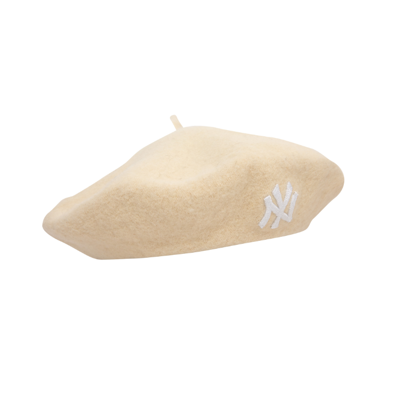 New Era - WMNS Wool Beret - New York Yankees - Light Beige - Headz Up 
