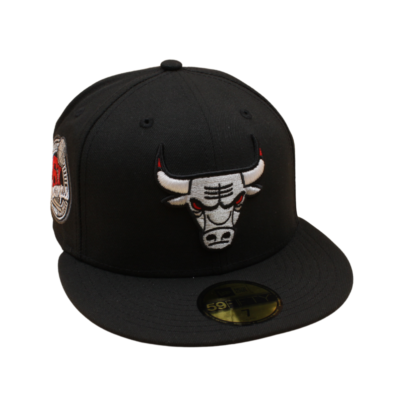 New Era - 59FIFTY Fitted - Chicago Bulls - 6X Champs - Black/Silver - Headz Up 