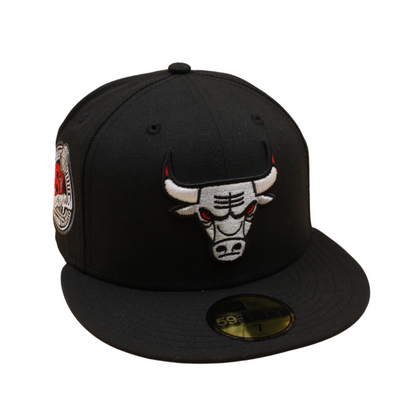 New Era - 59FIFTY Fitted - Chicago Bulls - 6X Champs - Black/Silver