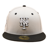 New Era New York Mets Cooperstown 59Fifty fitted cap i sten og sort med World Series 2015-tryk og Mets logo.