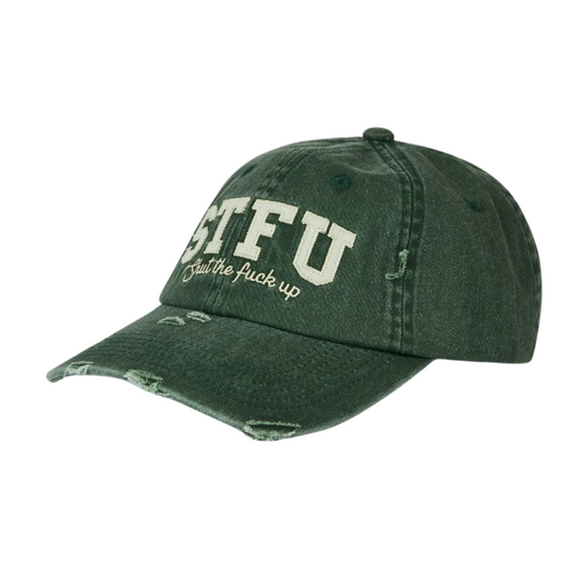 Pica Pica - STFU - Dad Cap - Washed Green