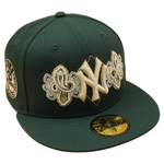 New Era 59FIFTY Yankees cap med paisley mønster i mørkegrøn, inspireret af World Series 1962.