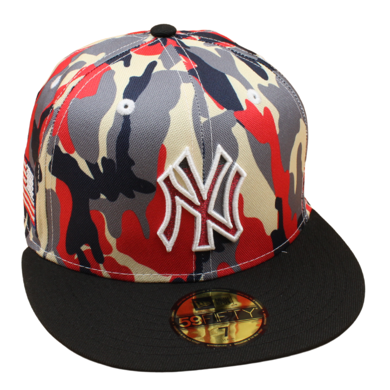 New Era - 59FIFTY - New York Yankees - US FLAG - Khaki/Red/Camo - Headz Up 
