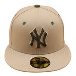 New Era - 59FIFTY Fitted Cap - New York Yankees - Camel/Rifle Green UV - Headz Up 