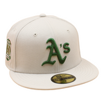 New Era - 59FIFTY - Oakland Atletics Cooperstown - 50Th Anniversary - Stone/Pink UV - Headz Up 