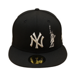 New Era - 59FIFTY Fitted Cap - New York Yankees - Liberty - Black Metal/Grey UV - Headz Up 