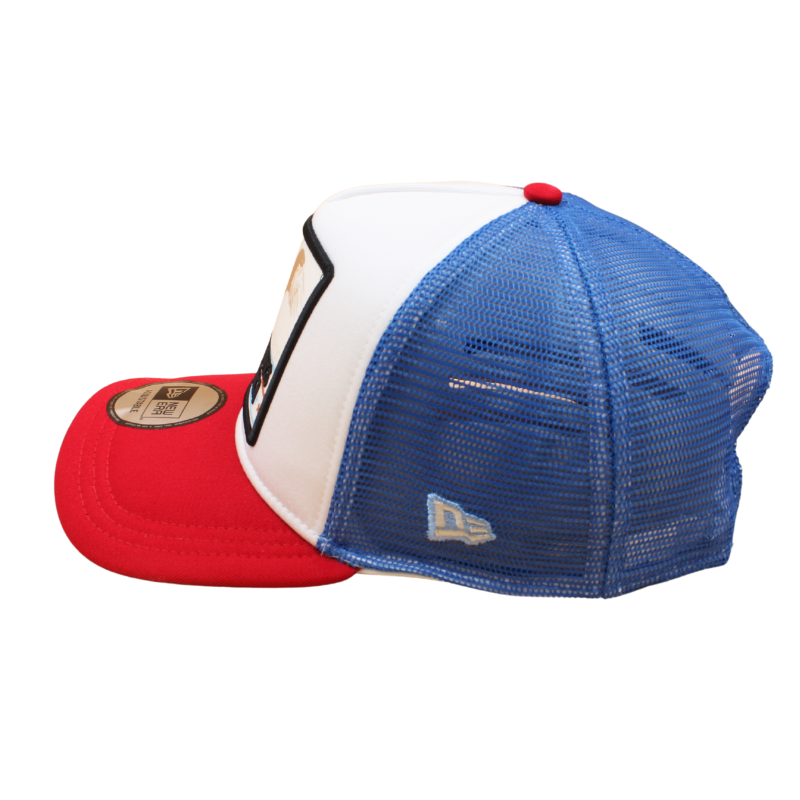 New Era - Eagle Patch - A-Frame Trucker Adjustable Cap - White/Red/Blue