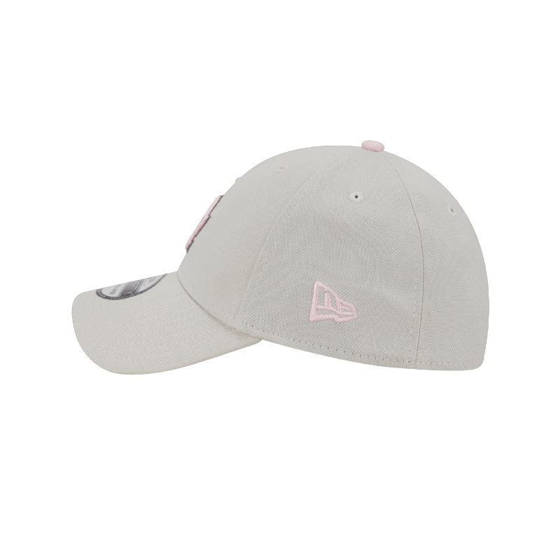 Mothers Day Los Angeles Dodgers 39Thirty Stretch Fit - Stone/Pink - Headz Up 