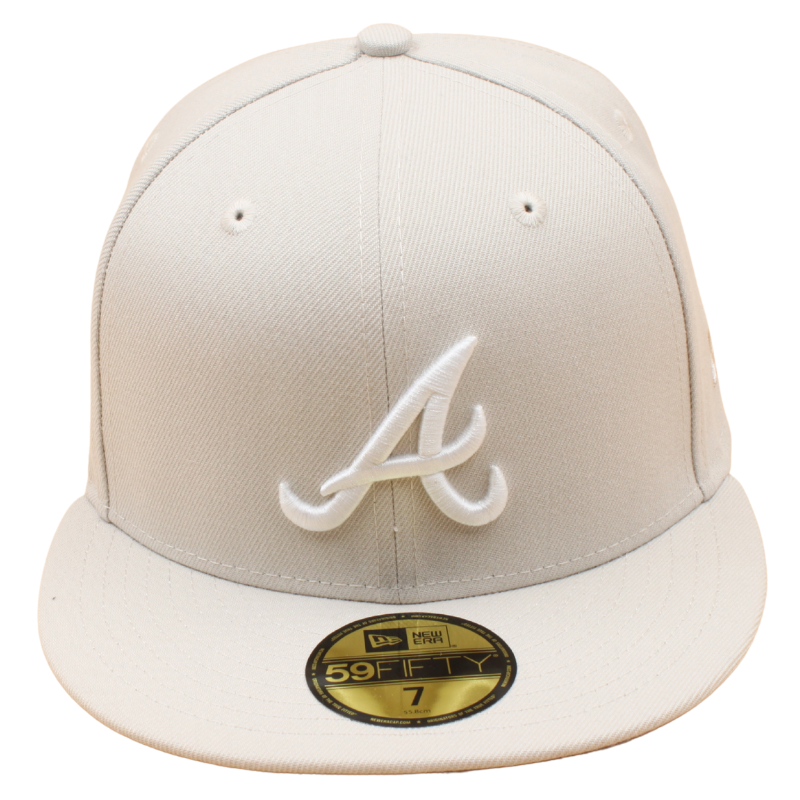 New Era - 59FIFTY Fitted - Atlanta Braves - Stone/Grey UV - Headz Up 