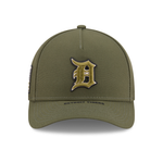 New Era - Detroit Tigers - 9FORTY M-CROWN - A-Frame Snapback - ARMED FORCES - Olive - Headz Up 