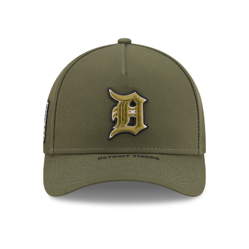 New Era - Detroit Tigers - 9FORTY M-CROWN - A-Frame Snapback - ARMED FORCES - Olive - Headz Up 
