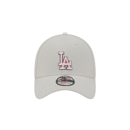Mothers Day Los Angeles Dodgers 39Thirty Stretch Fit - Stone/Pink - Headz Up 