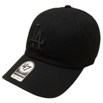 '47 - Los Angeles Dodgers - MLB - Clean Up - Adjustable Cap - Black On Black - Headz Up 