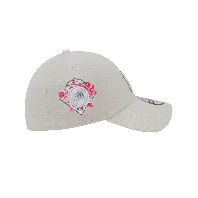 Mothers Day New York Yankees 39Thirty Stretch Fit - Stone/Pink - Headz Up 