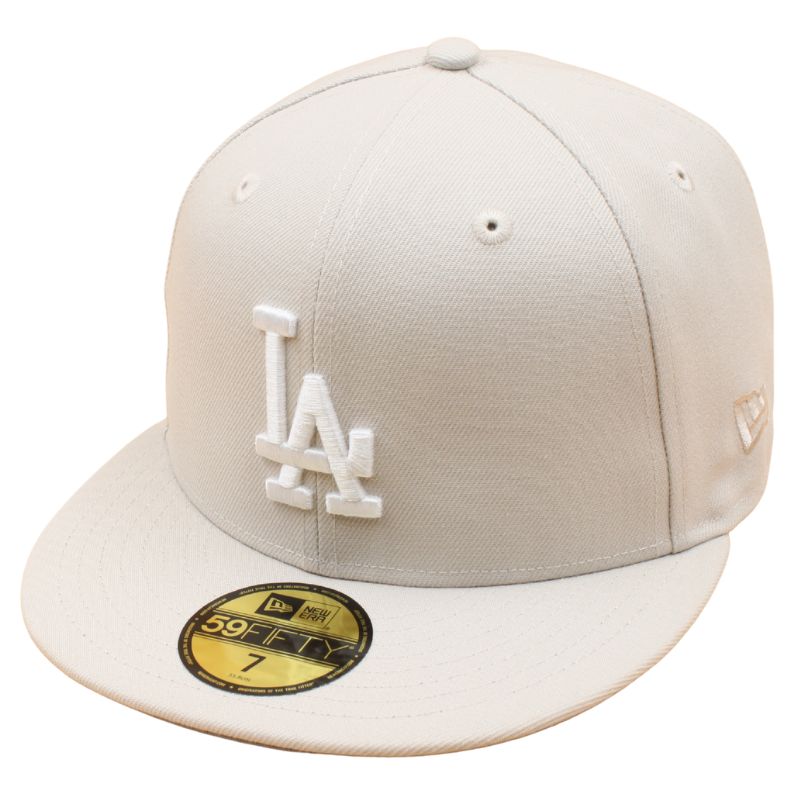 New Era - 59FIFTY Fitted - Los Angeles Dodgers - Stone/Grey UV - Headz Up 