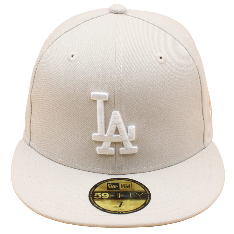 New Era - 59FIFTY Fitted - Los Angeles Dodgers - Stone/Grey UV - Headz Up 