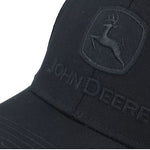 John Deere - Blackout Full Twill Black Baseball Cap - Black - Headz Up 