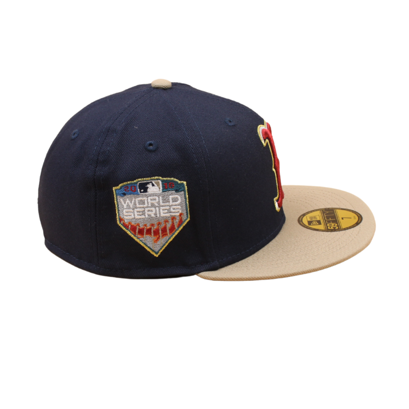 New Era Boston Red Sox Cooperstown 59Fifty Fitted 2018 World Series - Nightshift Blue/Camel - Headz Up 