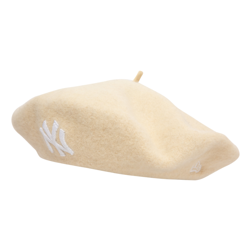 New Era - WMNS Wool Beret - New York Yankees - Light Beige - Headz Up 