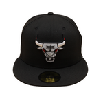 New Era - 59FIFTY Fitted - Chicago Bulls - 6X Champs - Black/Silver - Headz Up 