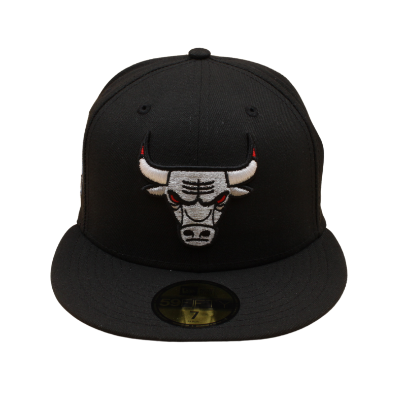 New Era - 59FIFTY Fitted - Chicago Bulls - 6X Champs - Black/Silver - Headz Up 