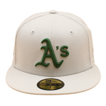 New Era - 59FIFTY - Oakland Atletics Cooperstown - 50Th Anniversary - Stone/Pink UV - Headz Up 