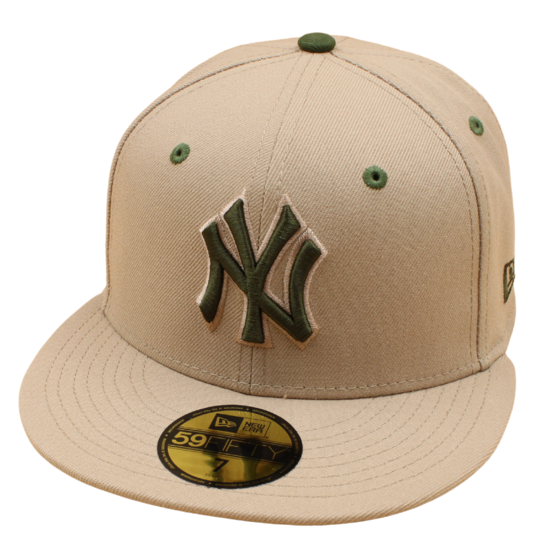 New Era - 59FIFTY Fitted Cap - New York Yankees - Camel/Rifle Green UV - Headz Up 