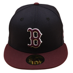New Era - 59FIFTY Fitted - Boston Red Sox - Navy/Maroon Dark Grey UV - Headz Up 
