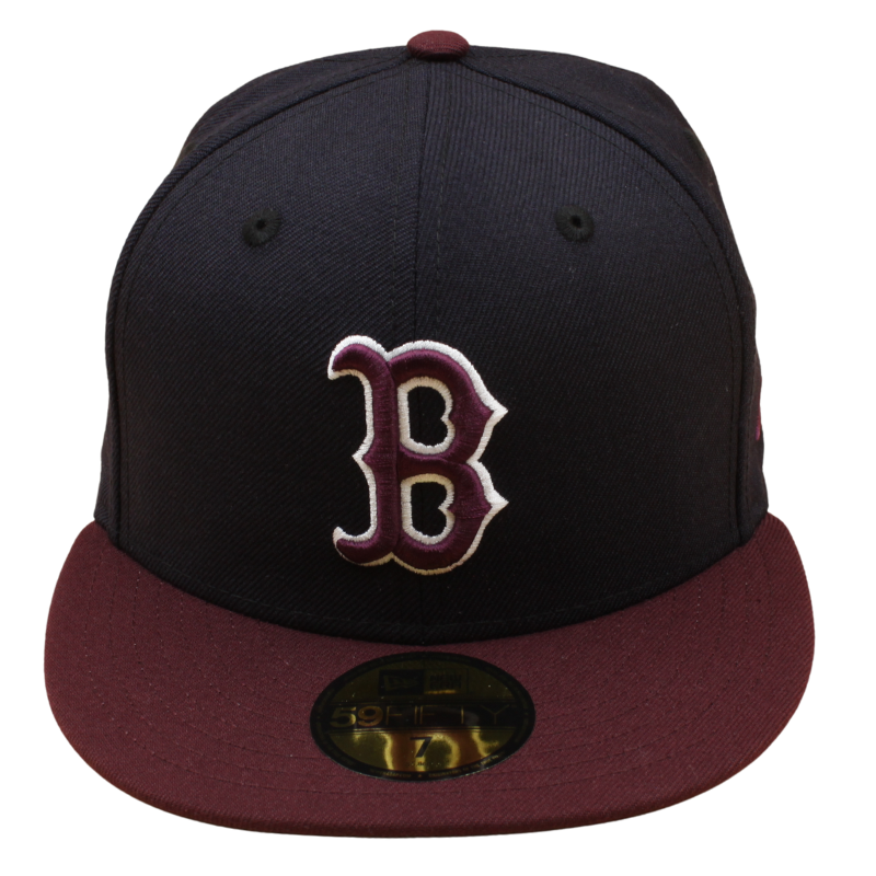 New Era - 59FIFTY Fitted - Boston Red Sox - Navy/Maroon Dark Grey UV - Headz Up 