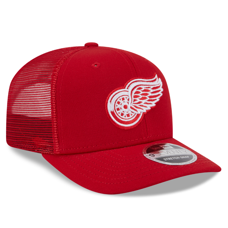 New Era 9SEVENTY Stretch Mesh snapback cap med Detroit Red Wings logo og mesh-materiale på kasketten