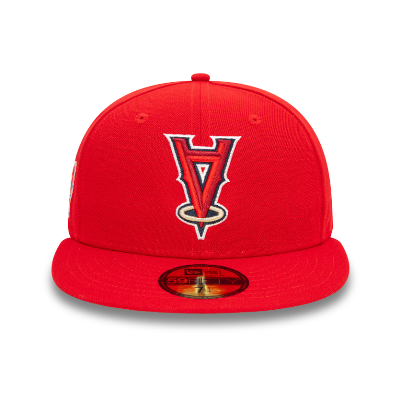 New Era - 59FIFTY Fitted Cap - Upside Down AOP - Anaheim Angels Cooperstown - Red - Headz Up 