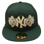 New Era 59FIFTY New York Yankees cap med paisley-mønster i mørkegrøn, symboliserer WS 1962 baseball-holdet.