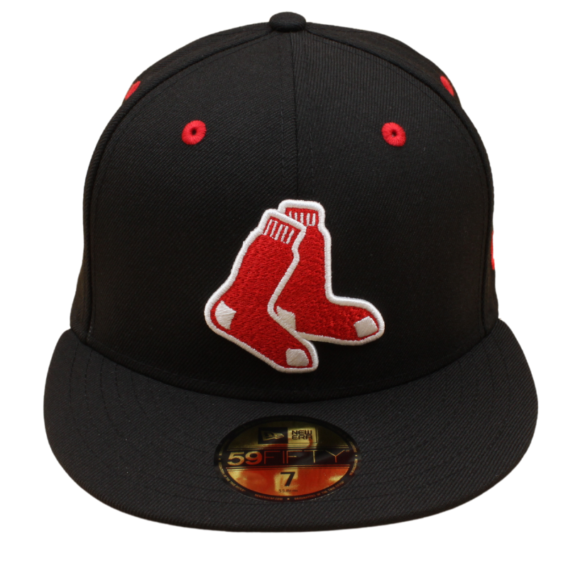 New Era - 59FIFTY - Boston Red Sox - "Socks" - Black/Grey UV - Headz Up 